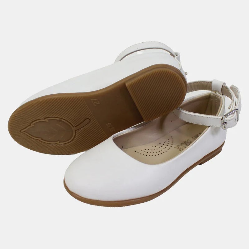 EASY Girls White Leather Shoes - Image 2