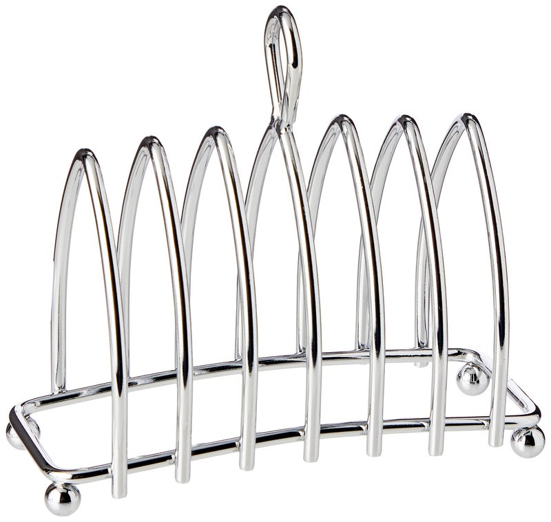 KitchenCraft KCTOAST 6 Slice Toast Rack with Chrome Plated Finish, Metal, 16 x 15 x 7 cm - Image 1