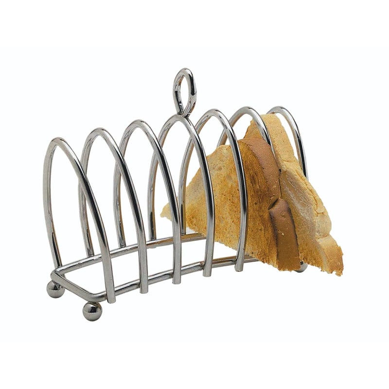 KitchenCraft KCTOAST 6 Slice Toast Rack with Chrome Plated Finish, Metal, 16 x 15 x 7 cm - Image 4