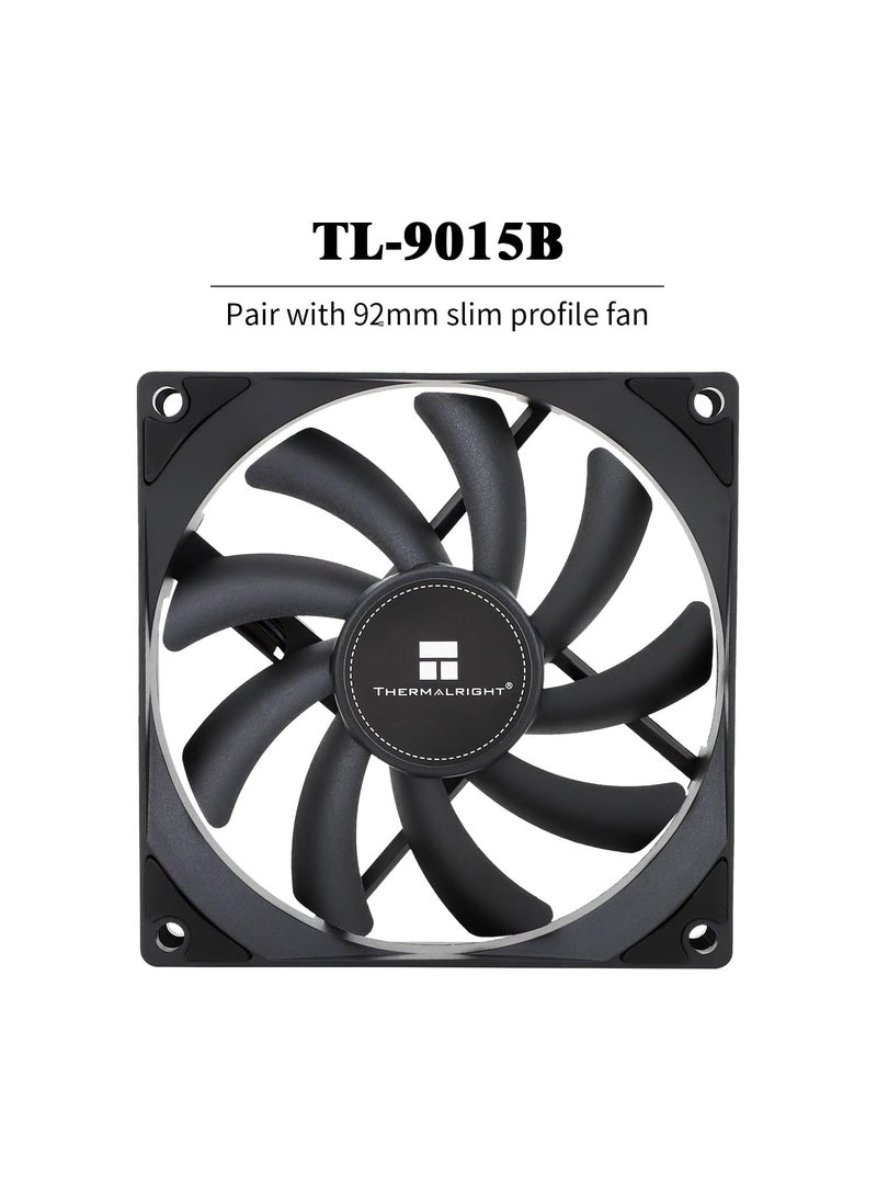 Thermalright Thermalright AXP90 X36 Black Low Profile CPU Cooler, with 92mm TL-9015B Slim PWM Fan, ITX CPU Cooler, AGHP Technology, 36mm Height,for AMD AM4 AM5/Intel 1150/1151/1155/1156/1200/1700(AXP90 X36 Black)  - Image 5