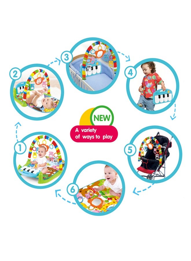 LO.BABY.VE Baby Gyms Play Mats, Tummy Time Mat Toys, Infant Play Mat and Activity Gym, Baby Play Piano Gym Play Mats for Babies Newborns - Image 2