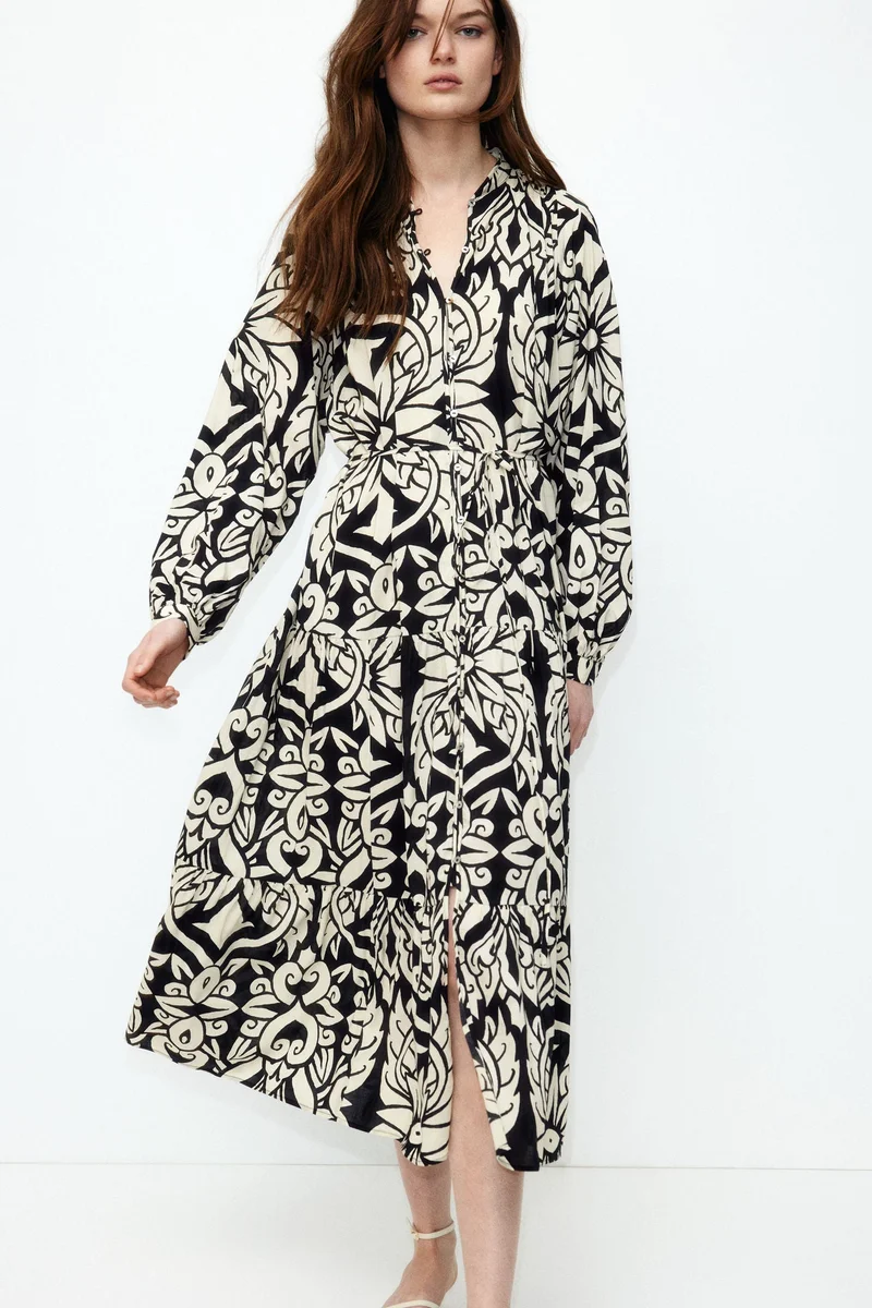 اتش اند ام فستان ماكسي بطبقات