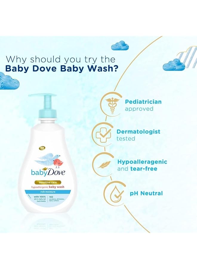 Dove Baby Rich Moisture Head To Toe Wash 400 Ml - Image 2