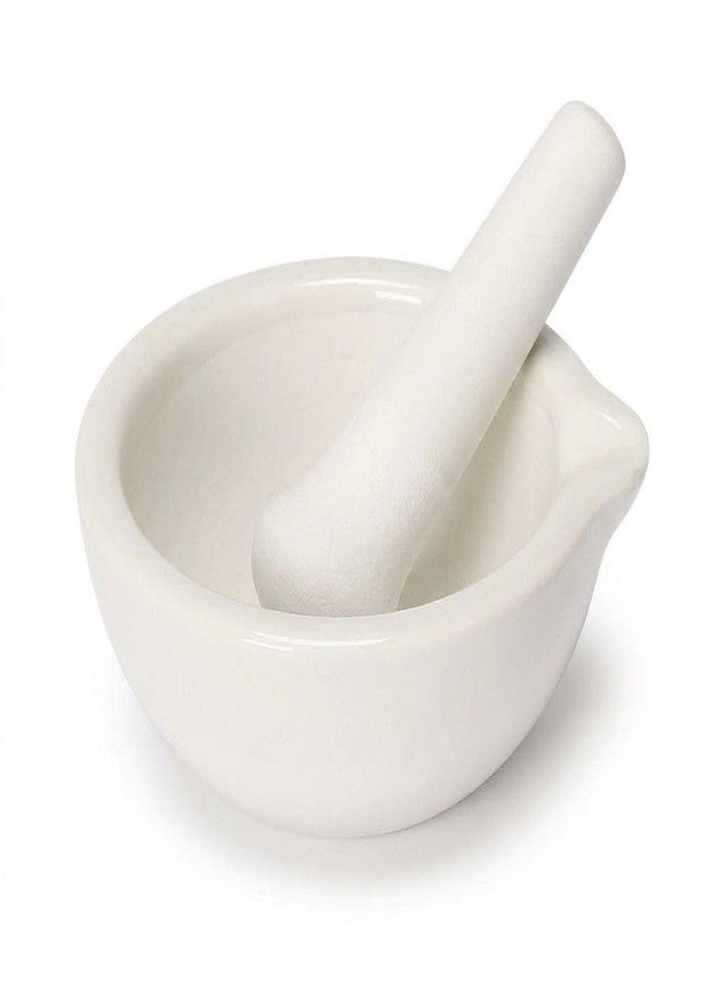 Yeehtech Mortar And Pestle, Spice Crusher, Ceramic Mixing Grinding Bowl, Pepper Mill Mortar Pestle, Garlic Grinder, Pharmacy Herbs Bowl Mill Crusher DIY Kitchen- 2.36 inch - Image 1
