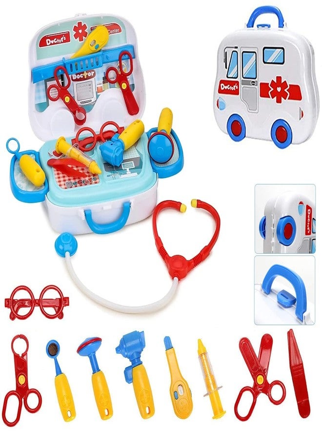 Royals Hub Doctor Set Toys for Girls Boys | Doctor Toys for Kids | Portable Medical Clinic Suitcase | Doctor Set Pretend Play Learning Toy { Made in India } Multicolor - Image 2