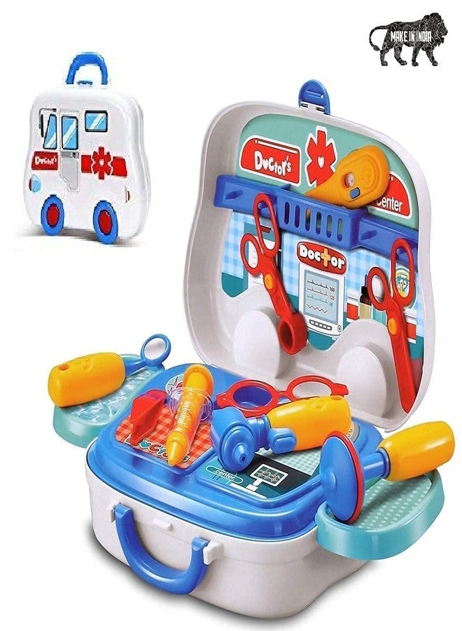 Royals Hub Doctor Set Toys for Girls Boys | Doctor Toys for Kids | Portable Medical Clinic Suitcase | Doctor Set Pretend Play Learning Toy { Made in India } Multicolor - Image 1