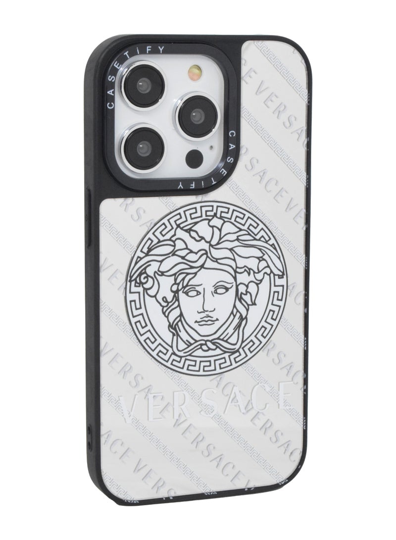 Casetify iPhone 14 Pro Case Versace Design Luxury Hard Phone Case Shockproof Protective Cover for iPhone 14 Pro 6.1 inch - Image 1