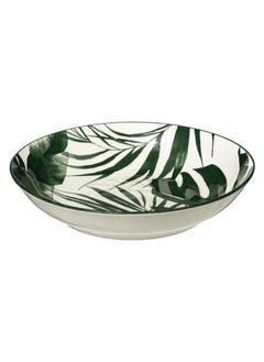SG Sg Palme Green Porcelain Flat Soup Plate 20cm 