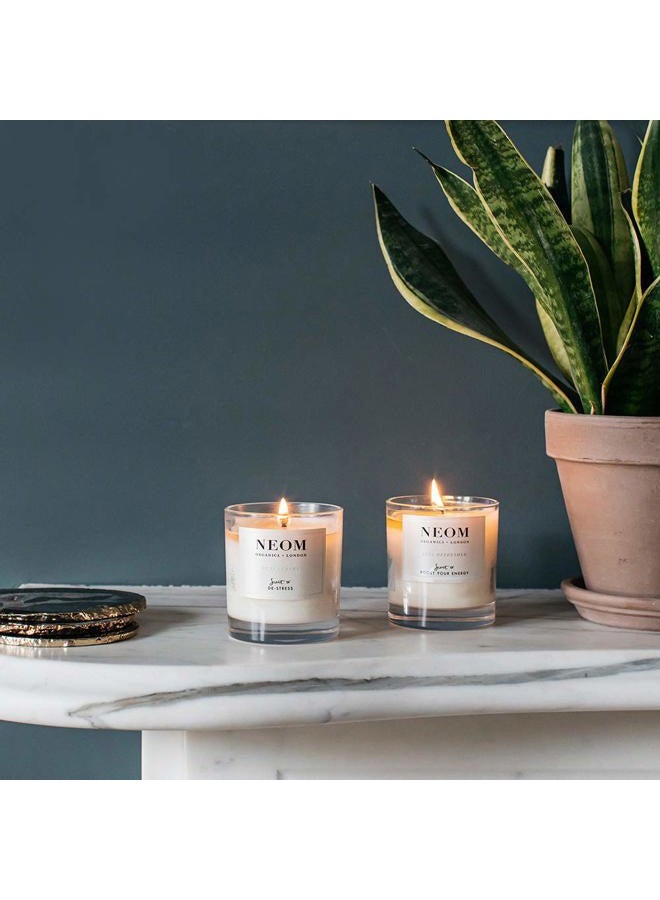 NEOM- Complete Bliss Scented Candle, 1 Wick | Blush Rose, Lime & Black Pepper | Essential Oil Aromatherapy Candle | Scent to De-Stress - Image 5