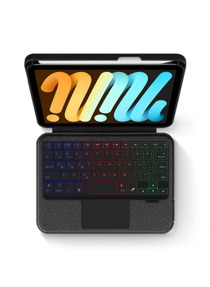 Compatible with iPad mini 7 Magic Keyboard Wireless Bluetooth Magnetic Detachable Keyboard Case - Image 3