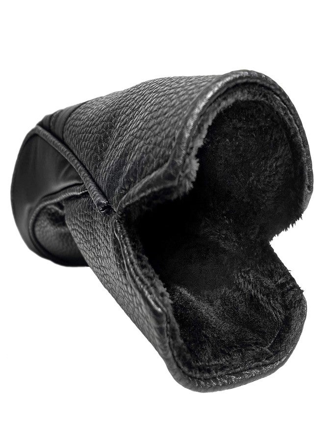 ProActive Sports | Vintage Golf Club Head Covers | for Drivers, Fairway Woods, and Hybrids | Classy Headcovers That Fit Most Clubs | Classic Leather Look | 5-Wood Headcover | Black - Image 4