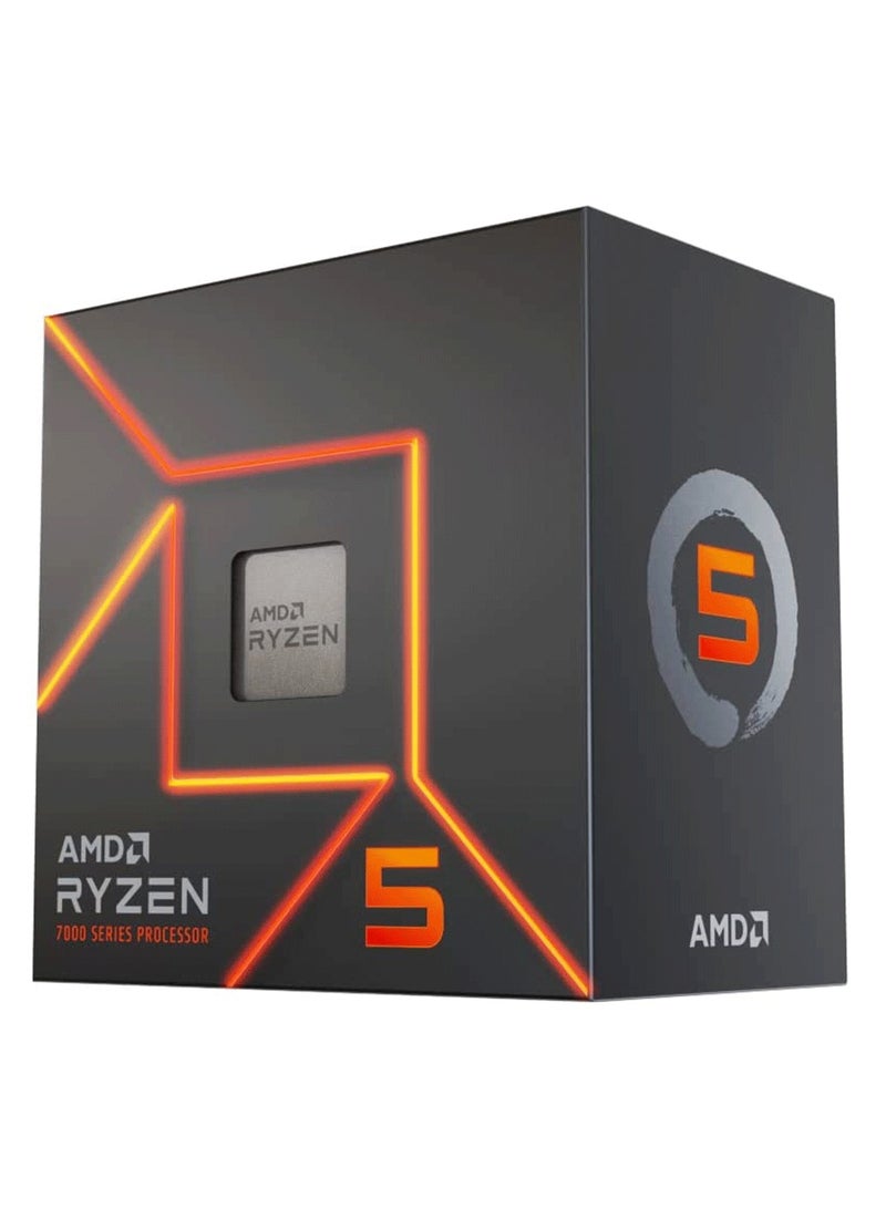 معالج سطح المكتب Ryzen 5 7500F سداسي النواة و12 خيط يصل إلى 5.0 جيجا هرتز