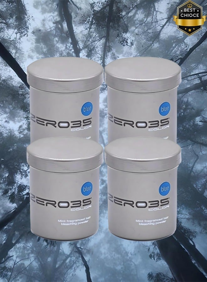 zero35 4 Pieces Mint Fragranced Hair Bleaching Powder 500ml - Image 1