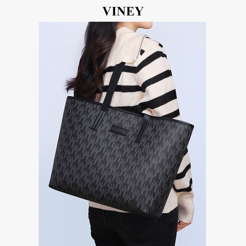 Tote Bag Black Truffle Commuter Women'S Bag Large Capacity High-End Shoulder Bag Luggage - Image 2