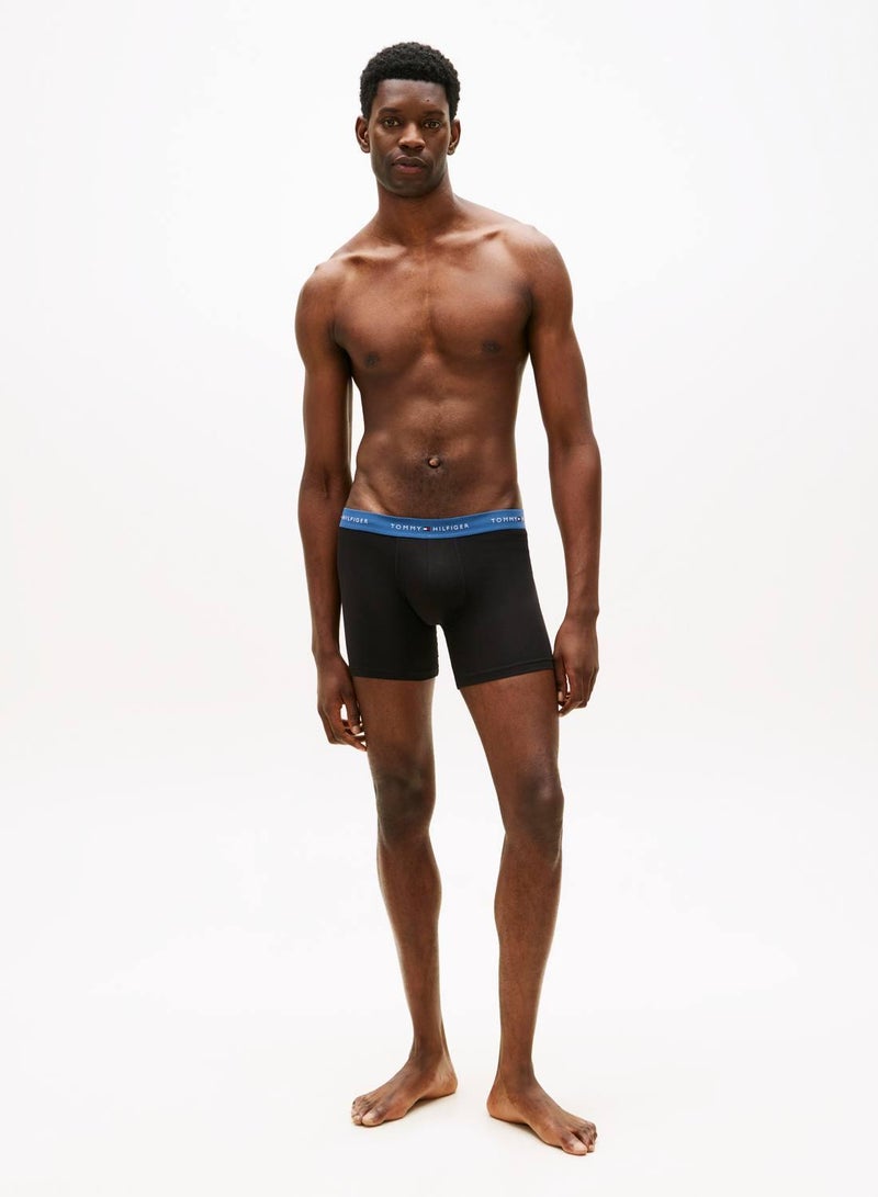 TOMMY HILFIGER 3-Pack Signature Logo Waistband Boxer Briefs - Image 3