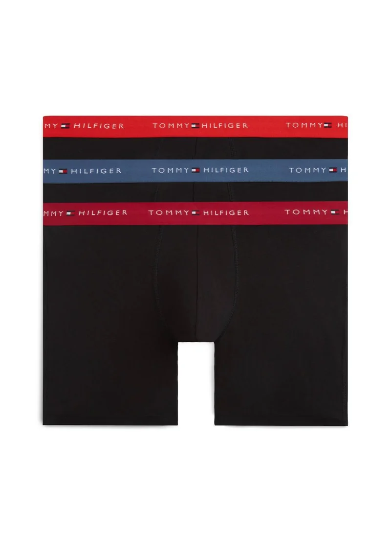 TOMMY HILFIGER 3-Pack Signature Logo Waistband Boxer Briefs