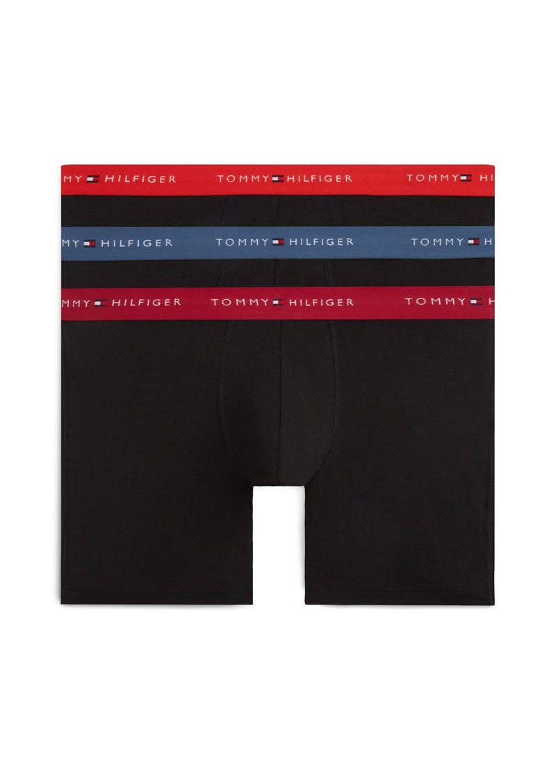 TOMMY HILFIGER 3-Pack Signature Logo Waistband Boxer Briefs - Image 1