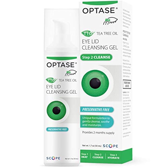 Optase Tea Tree Oil Eyelid Gel – Preservative-Free Daily Gel Cleanser for Eyelid and Lash Hygiene, Gentle for Sensitive Skin, Contact Lens Safe – 1.7 oz - Image 1