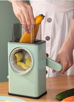 AGD Multifunctional Vegetable Slicer and Grater with 3 Interchangeable Stainless Steel Blades and Strong Suction Base for Fruits and Vegetables  - Image 4