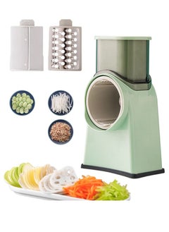 AGD Multifunctional Vegetable Slicer and Grater with 3 Interchangeable Stainless Steel Blades and Strong Suction Base for Fruits and Vegetables  - Image 2