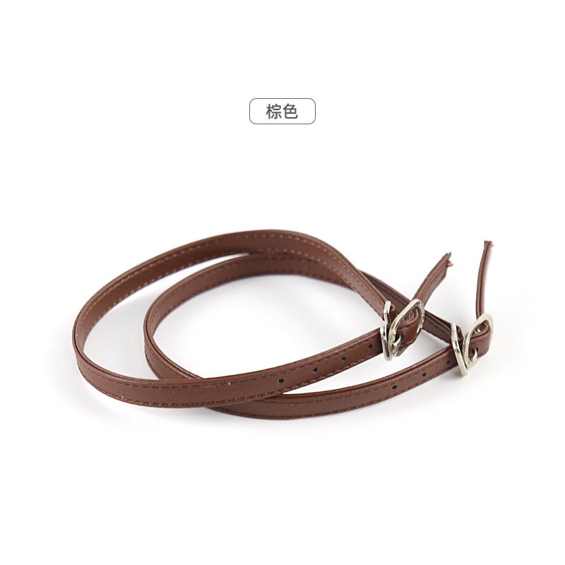 Around The Ankle Shoes Loop High-Heeled Shoes Lace Sandals Do Not Heel Toe Lace - Image 1