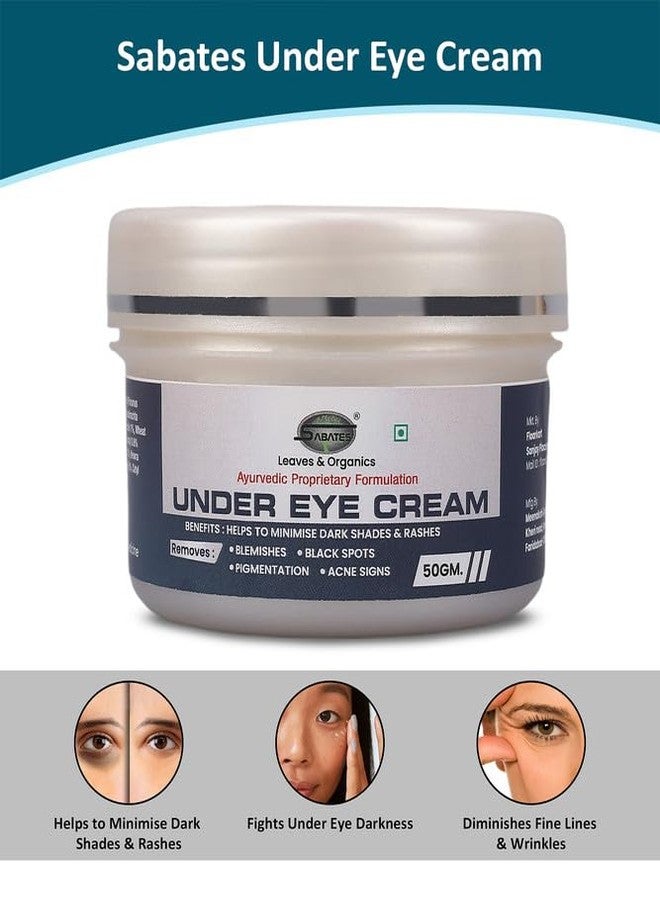Sabates Under Eye Cream Remove Dark Circles, Wrinkles and Fine lines for Women & Men All Herbal Ingredients | Under Eye Creams For Dark Circles - Image 4