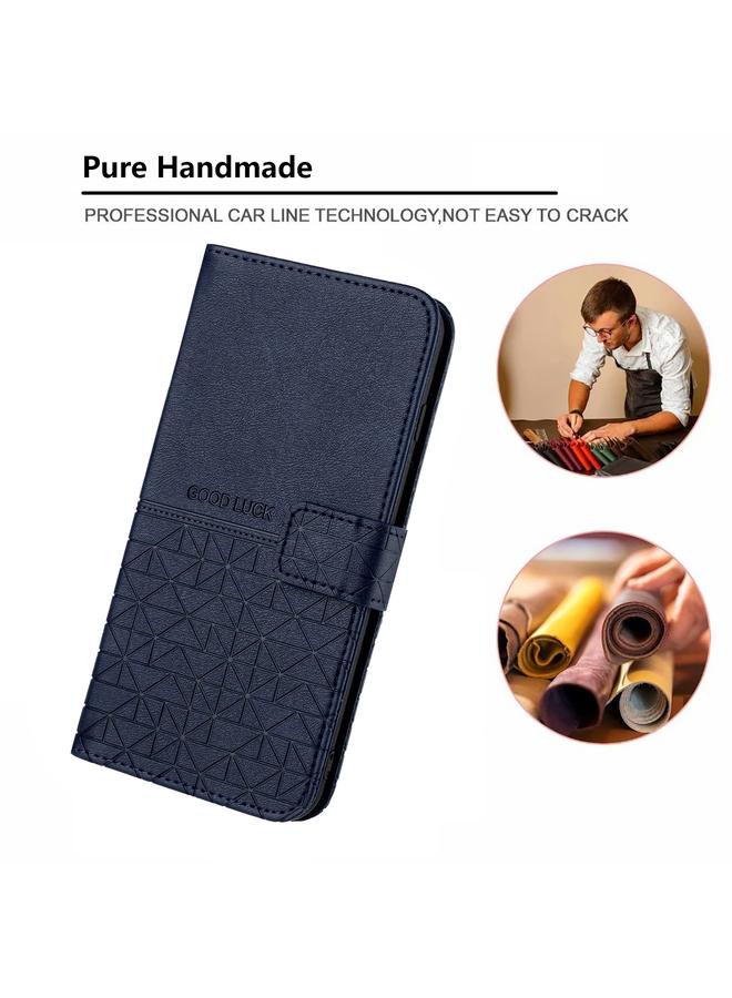 Zaboon Case For iPhone 13 Pro Max Rhombic Texture Leather Phone Case with Lanyard - Image 5