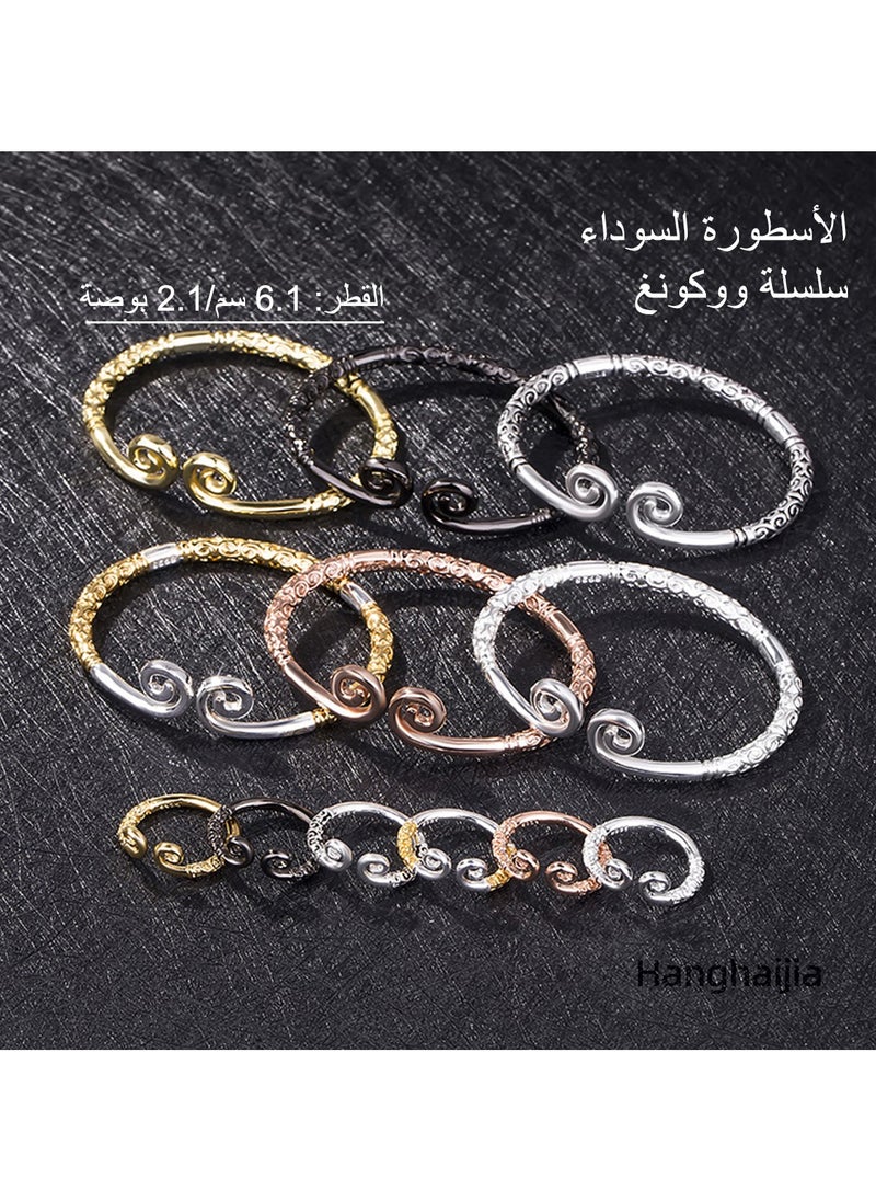 Hanghaijia Unisex Vintage Monkey King Wukong Buddhist Tightening Spell true love forever Bracelet  - Image 4