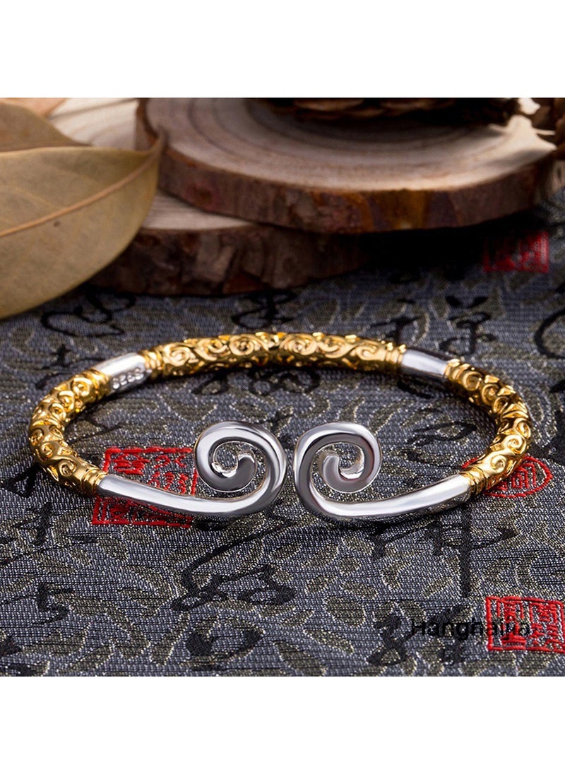 Hanghaijia Unisex Vintage Monkey King Wukong Buddhist Tightening Spell true love forever Bracelet  - Image 2