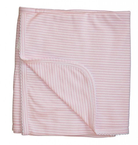 Kissy Kissy - Simple Stripes Blanket - Pink-One Size - Image 1