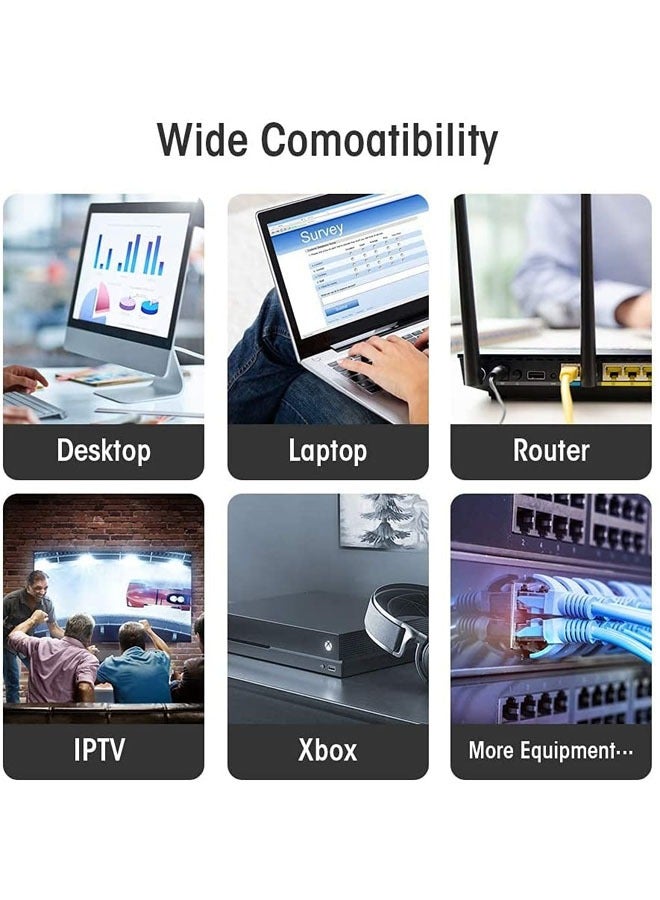 Taimi 100 Pcs Cat7 RJ45 Connectors Cat7 RJ45 Plugs Metal Shielded RJ45 Ends FTP 8P8C Modular Network Plug Connector - Image 4