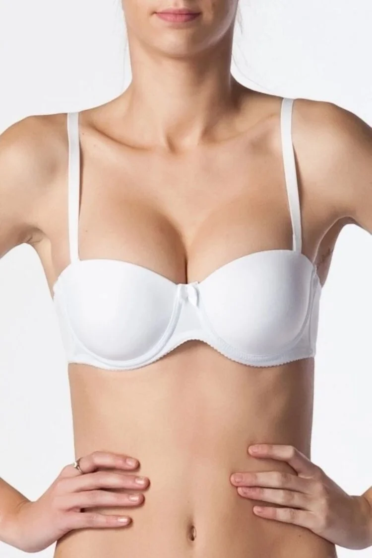 NBB 3510 Unpadded Strapless Bra White