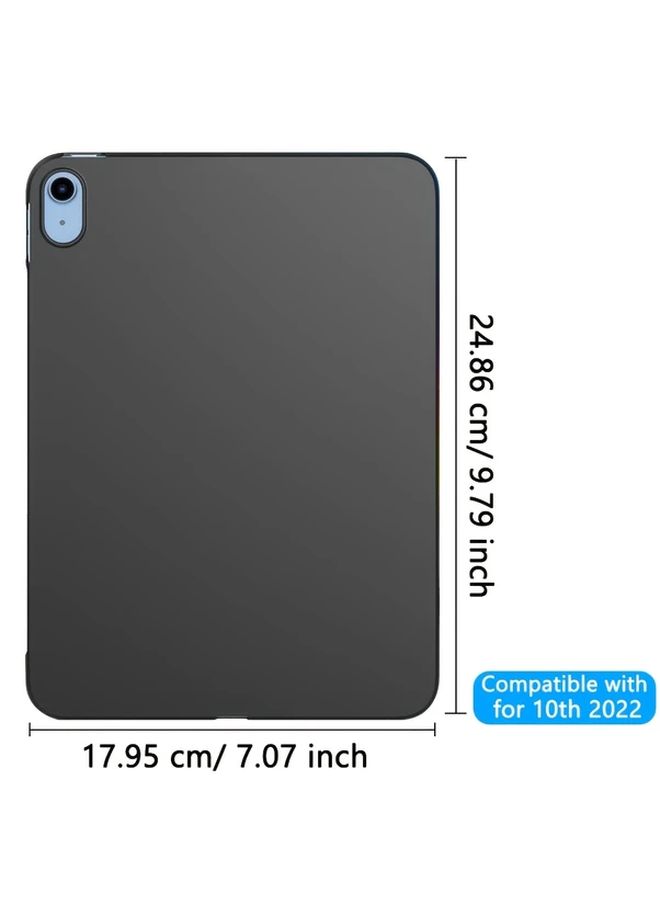 For iPad Air M2 13 Inch TPU Silicone Case Lightweight Non Slip Scratch Resistant Matte Black - Image 2