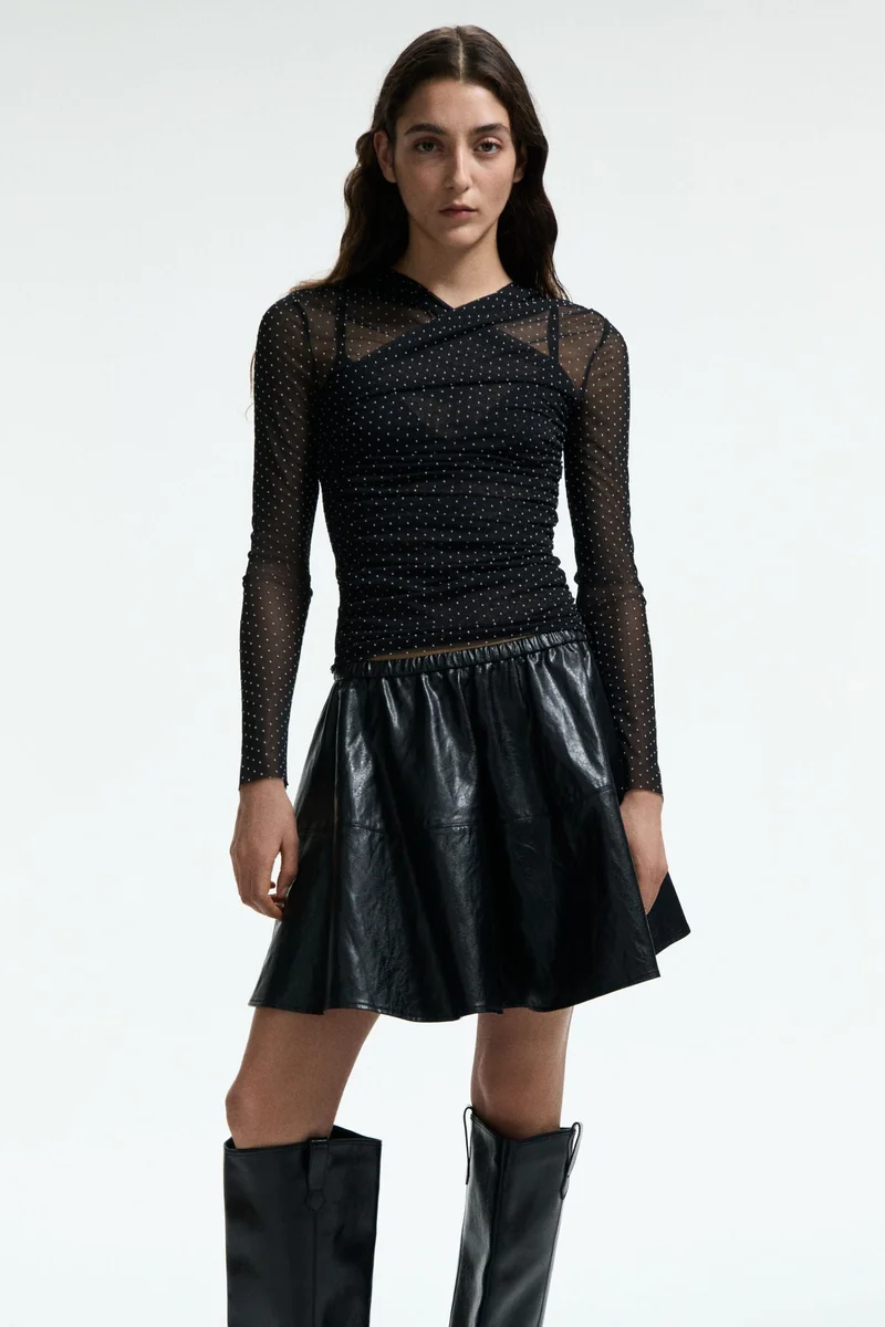 H&M Plumeti mesh top