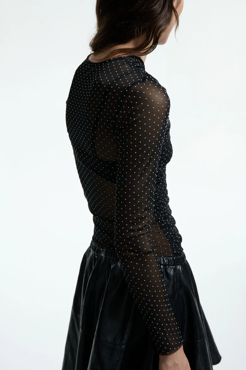 H&M  Plumeti mesh top for Women | Best Price UAE