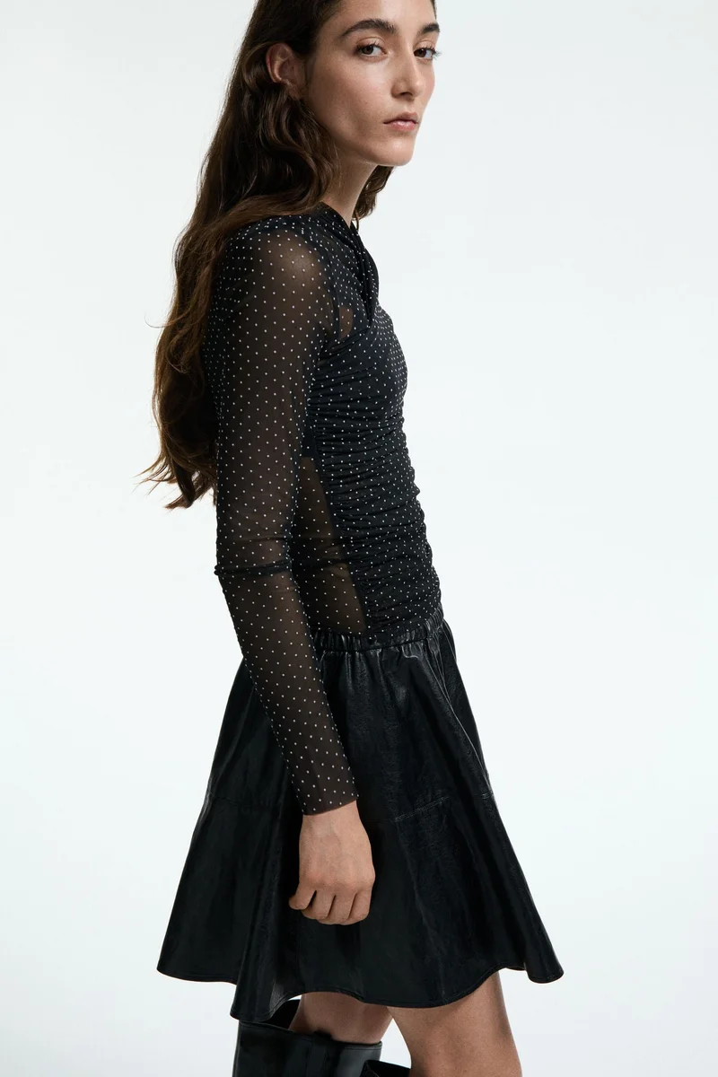 H&M  Plumeti mesh top for Women | Best Price UAE