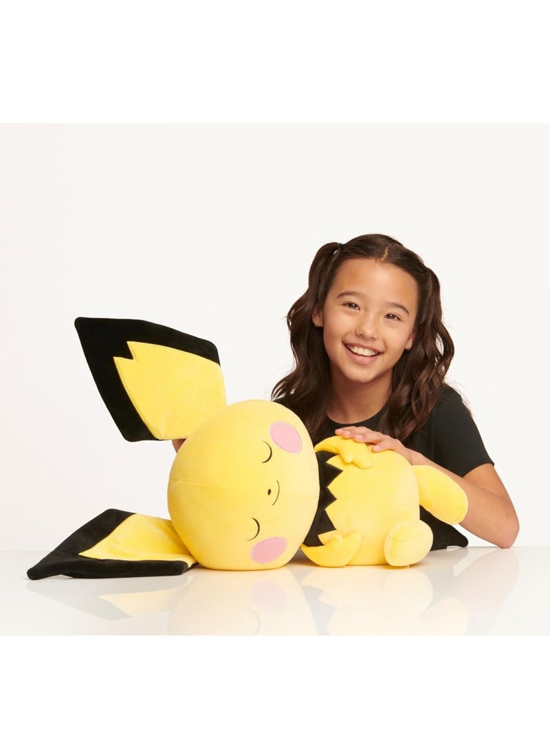Pokemon Pokemon Sleeping Pichu Plush - 18inch  - Image 4