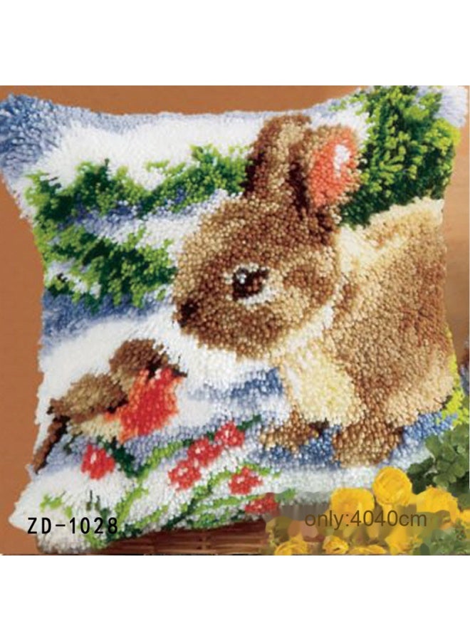 LATCH HOOK KIT Carpet Embroidery Pillow Yarn Cross Stitch Yarn Embroidery DIY Segment Embroidery