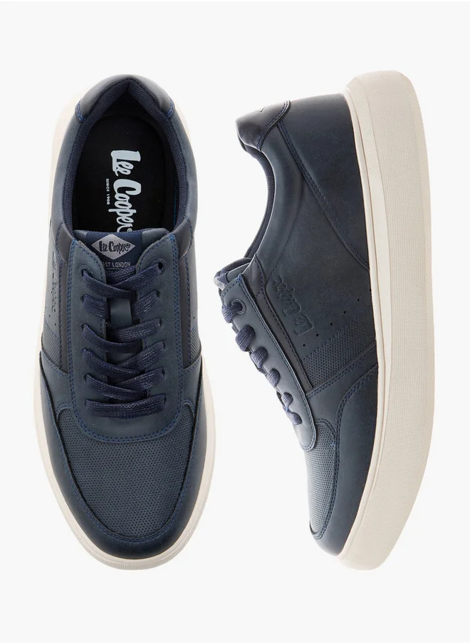 Lee Cooper Men's Panelled Lace-Up Sneakers