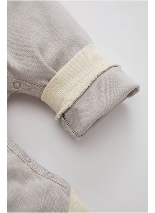 DeFacto - Babyboy Regular Fit Polo Neck Long Sleeve New Born Knitted Overalls - Image 1