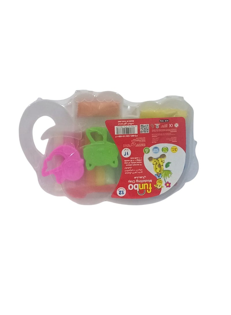 فانبو علبة صلصال تشكيل ملوّن للأطفال من فانبو ، تحتوي على أدوات لتشكيل صلصال ، مناسبة للأطفال من عمر 3 سنوات فما فوق ، آمنة وسهلة الاستخدام لتنمية الإبداع والمهارات الحركية. - Image 1