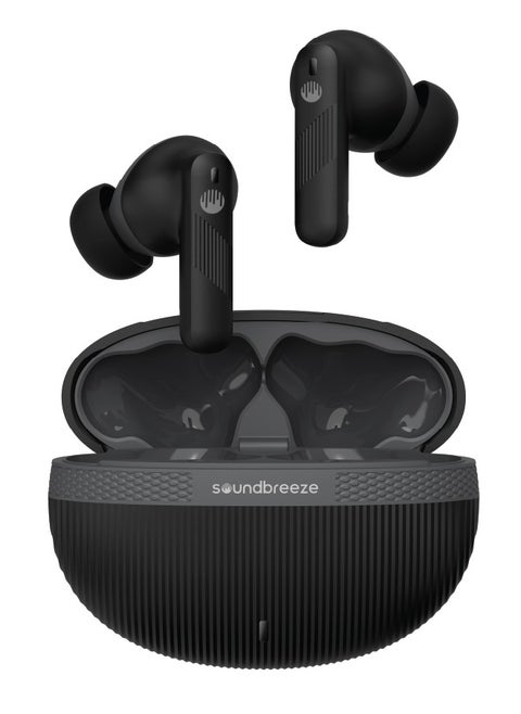 SEEKEN Soundbreeze Maximus Wireless Bluetooth Earbuds - Black | 40 Hours Playtime | Campatible with Iphone and Samsung | Premium Sound Quality | Premium Design | High-Quality.