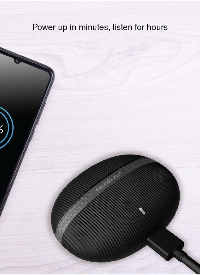 SEEKEN Soundbreeze Maximus Wireless Bluetooth Earbuds - Black | 40 Hours Playtime | Campatible with Iphone and Samsung | Premium Sound Quality | Premium Design | High-Quality.
