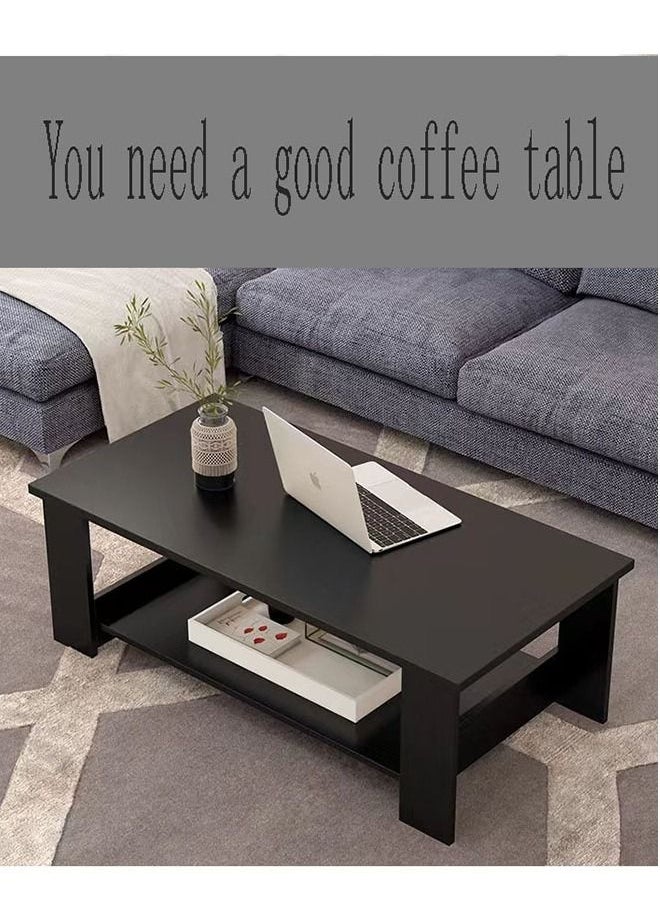 Generic Jiachenbao Coffee Table For Living Room Tea Table 2-Tier  - Image 3