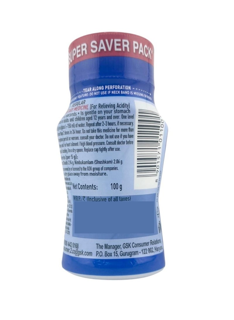 ENO FAST RELIEF FROM ACIDITY FRUIT SALT BOTTLE 100GM - Image 2