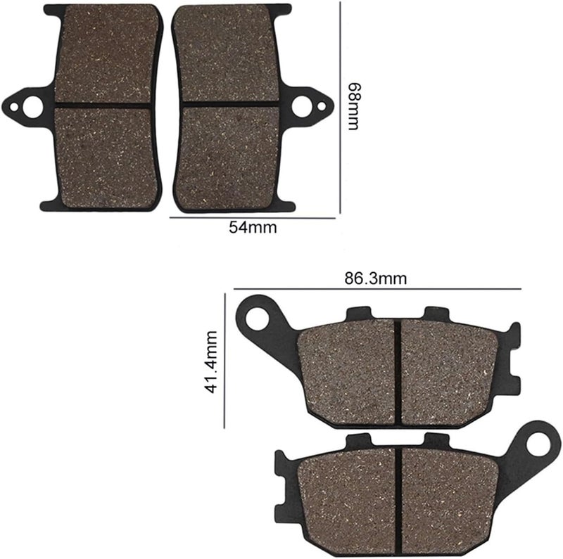 QASULER Motorcycle Brake Pads for CBR900RR Fireblade - Image 2