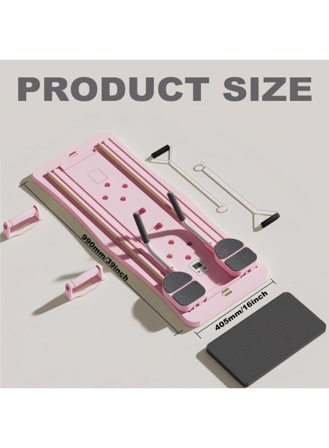 كيلا لوح بيلاتيس، لوح للبطن، مجموعات بيلاتيس ريفورمر متعددة الأغراض قابلة للطي للتمرين في المنزل والمكتب، معدات بيلاتيس عالية القوة، لوح لياقة بدنية محمول للنساء والرجال - Image 3