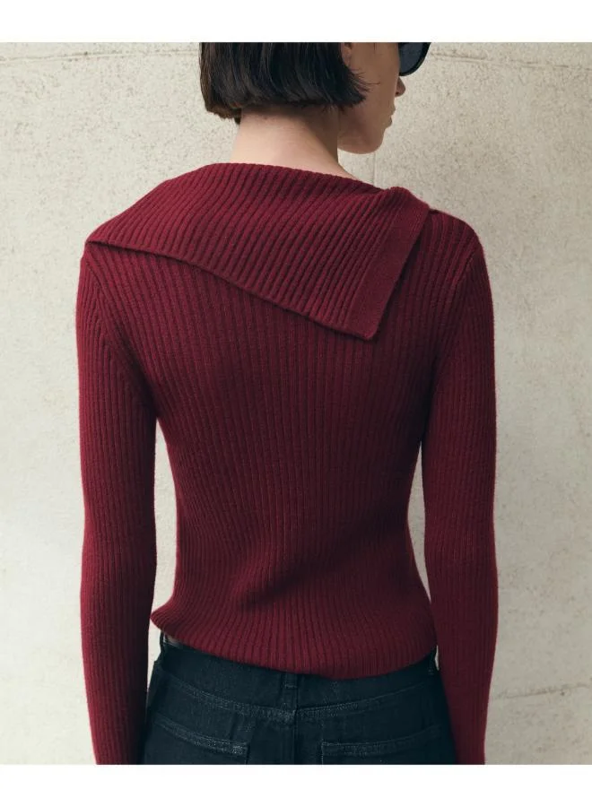 Mango Cardigan With Shawl Collar