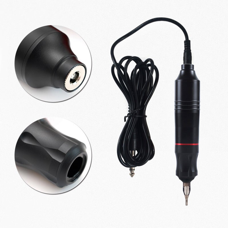 Rotary Tattoo Pen: Black Space Aluminum - High Speed Motor, Efficient Time Saving - Ergonomic Pen Grip for Eyebrow, Lip Liner, Eyeliner and Body Tattooing - Image 2