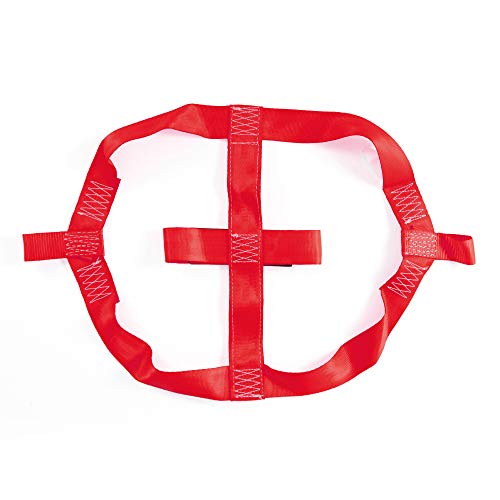 MOTO4U Universal Motorcycle Rear Wheel Tie down Strap in Red - Image 2